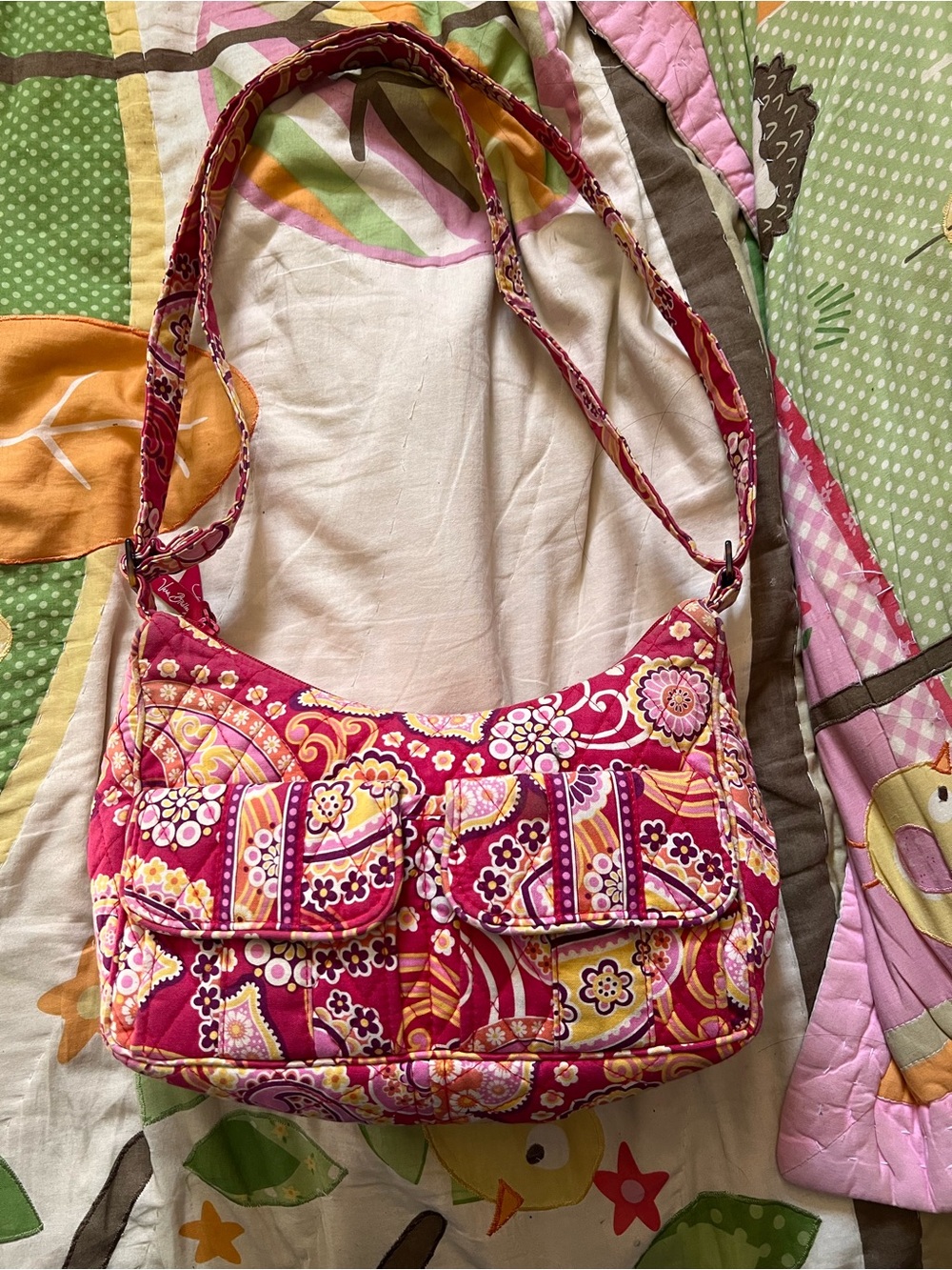vera bradley raspberry fizz libby